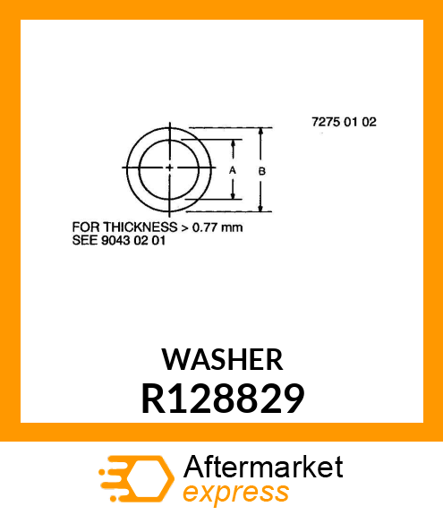 WASHER, SPECIAL R128829