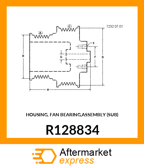 HOUSING, FAN BEARING,ASSEMBLY (SUB) R128834