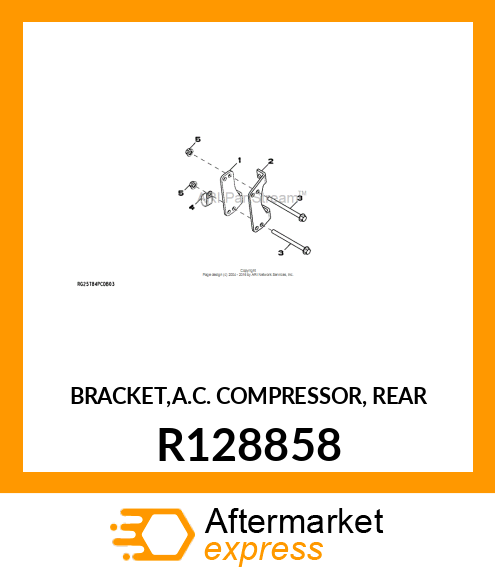 BRACKET,A.C. COMPRESSOR, REAR R128858