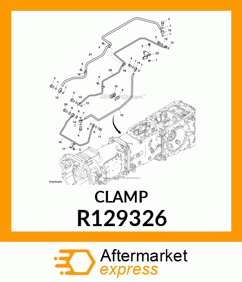 CLAMP, PLASTIC R129326