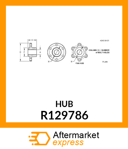 HUB,FAN R129786