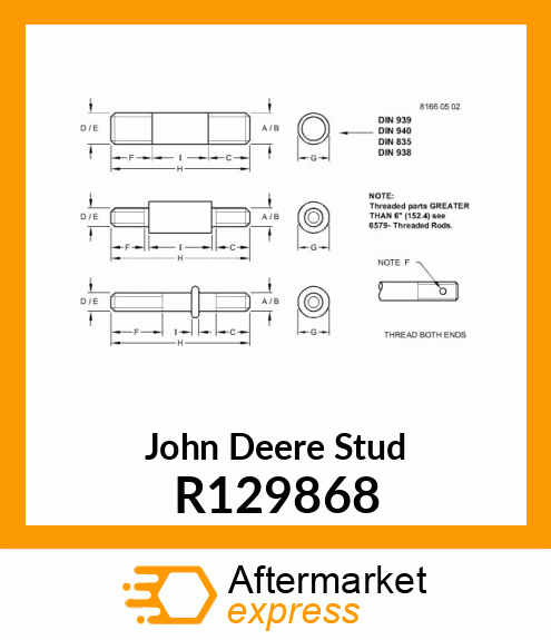 STUD, FAN MOUNT R129868