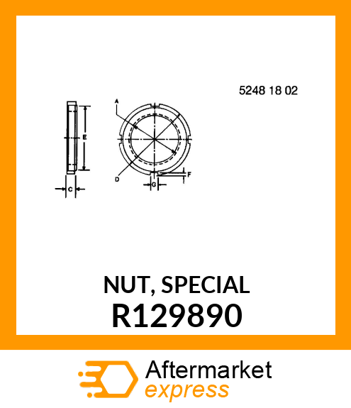 NUT, SPECIAL R129890