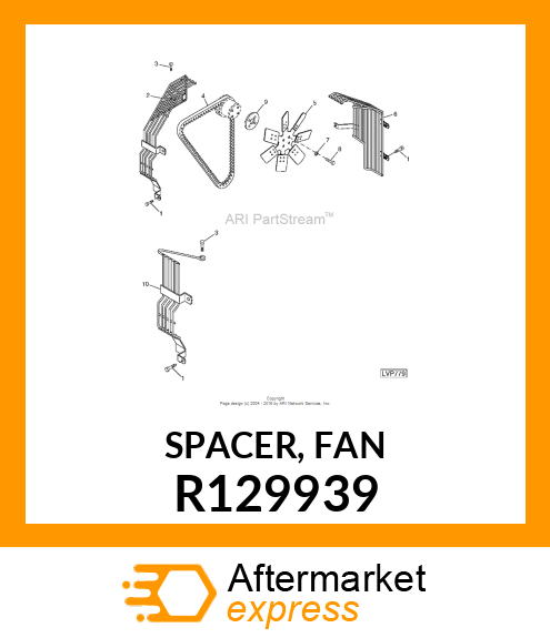 SPACER, FAN R129939