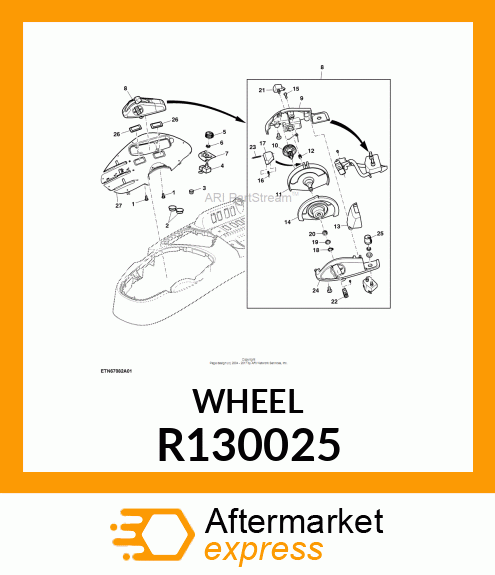 WHEEL,STOP ADJUSTMENT R130025