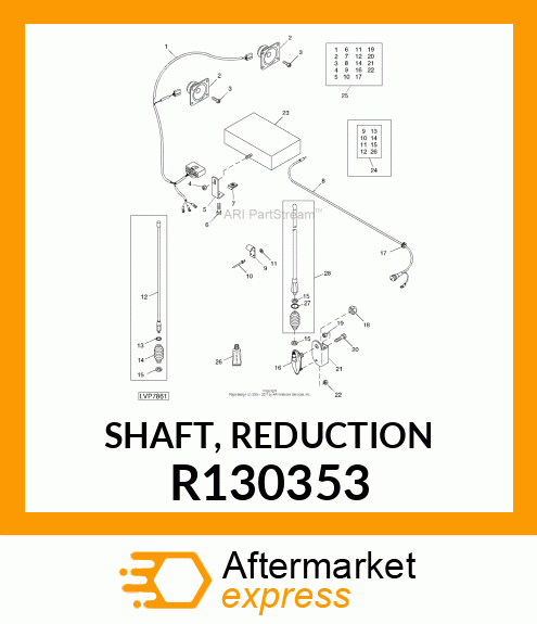 SHAFT, REDUCTION R130353