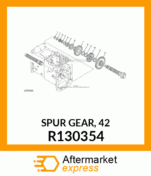 SPUR GEAR, 42 R130354