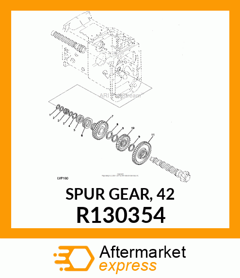 SPUR GEAR, 42 R130354