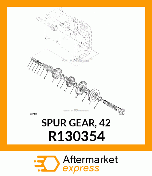 SPUR GEAR, 42 R130354