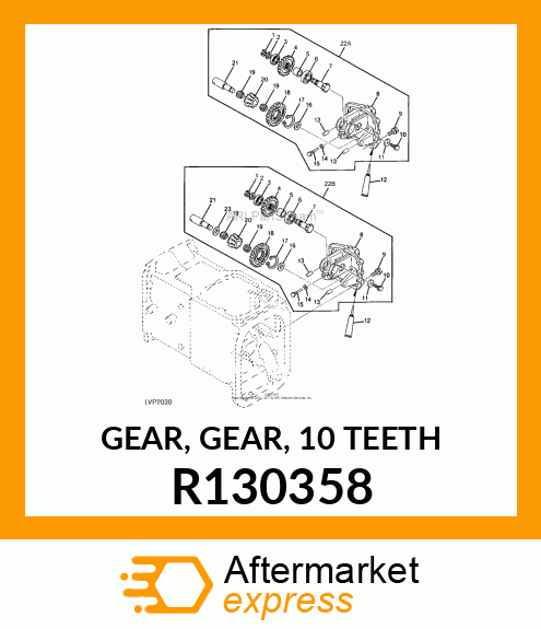 GEAR, GEAR, 10 TEETH R130358