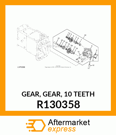 GEAR, GEAR, 10 TEETH R130358