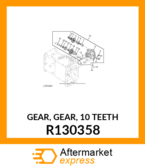 GEAR, GEAR, 10 TEETH R130358