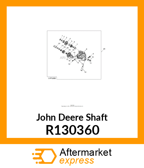 SHAFT, SHAFT R130360