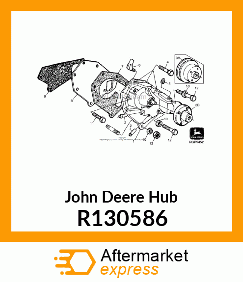 HUB, WATER PUMP R130586