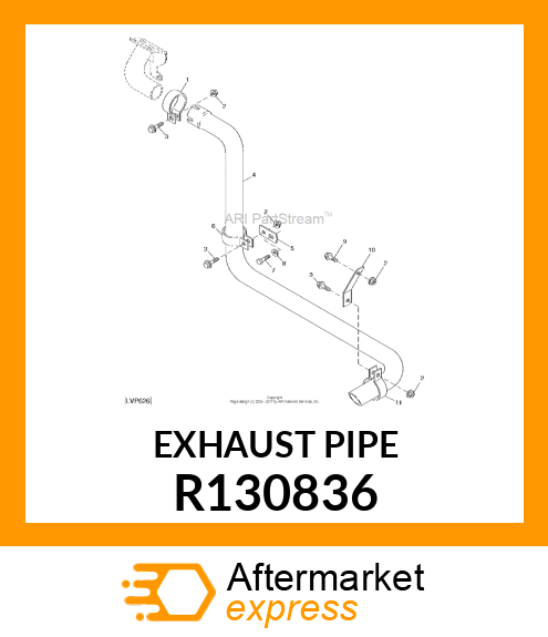 EXHAUST PIPE R130836