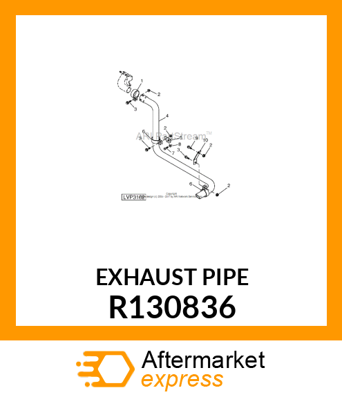 EXHAUST PIPE R130836