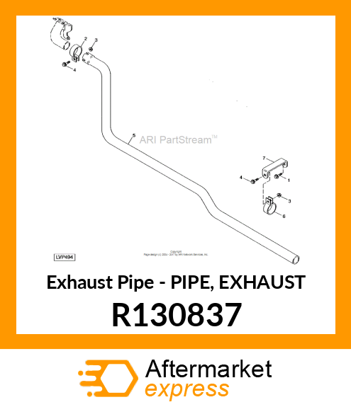 Exhaust Pipe R130837