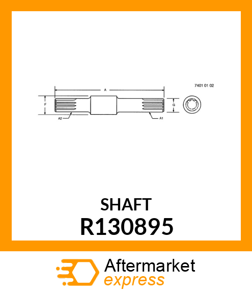 SHAFT, MFWD INPUT R130895