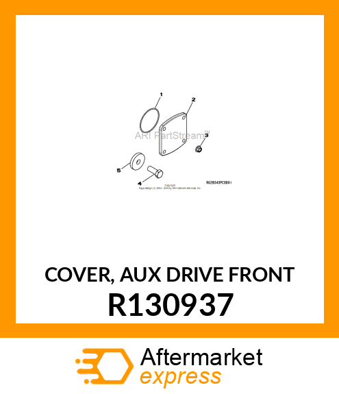 COVER, AUX DRIVE FRONT R130937