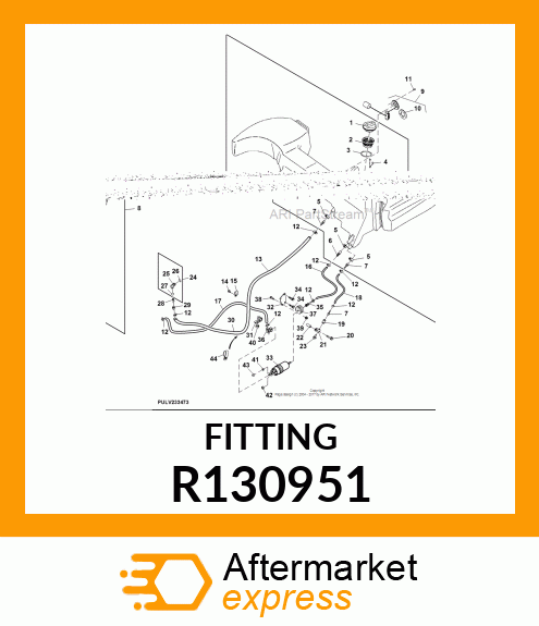 FITTING, 1/4 PIPE TO 1/4 HOSE, STRA R130951