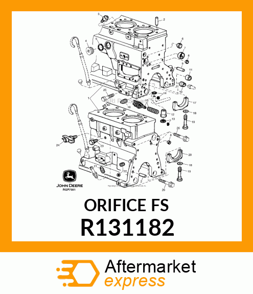 ORIFICE,PISTON COOLING R131182