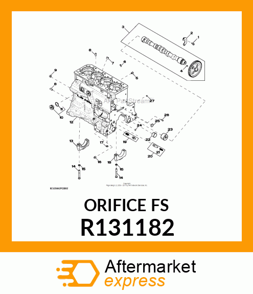 ORIFICE,PISTON COOLING R131182