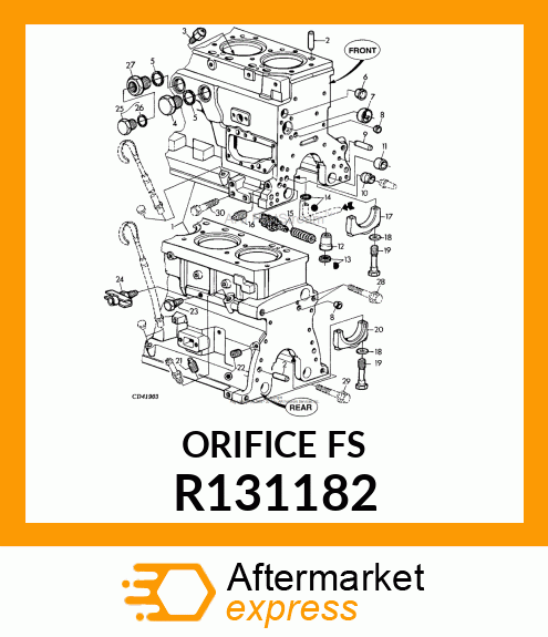 ORIFICE,PISTON COOLING R131182