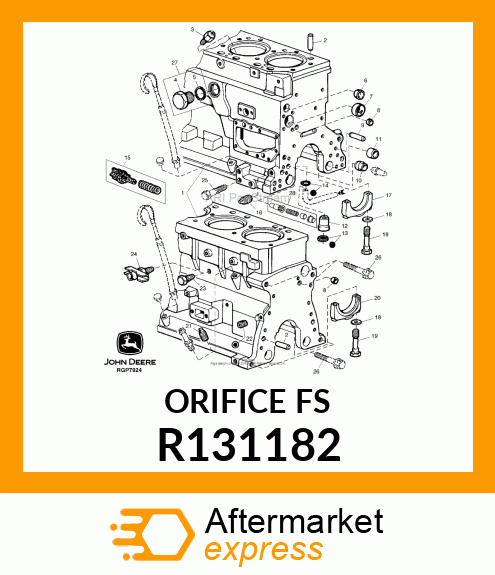 ORIFICE,PISTON COOLING R131182