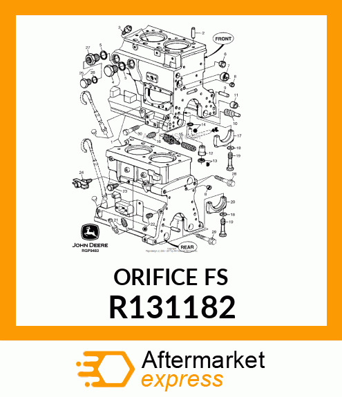 ORIFICE,PISTON COOLING R131182