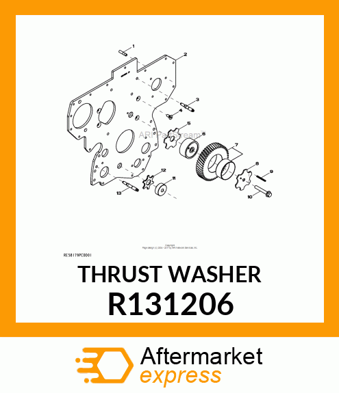 WASHER,THRUST R131206