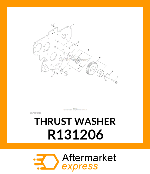 WASHER,THRUST R131206