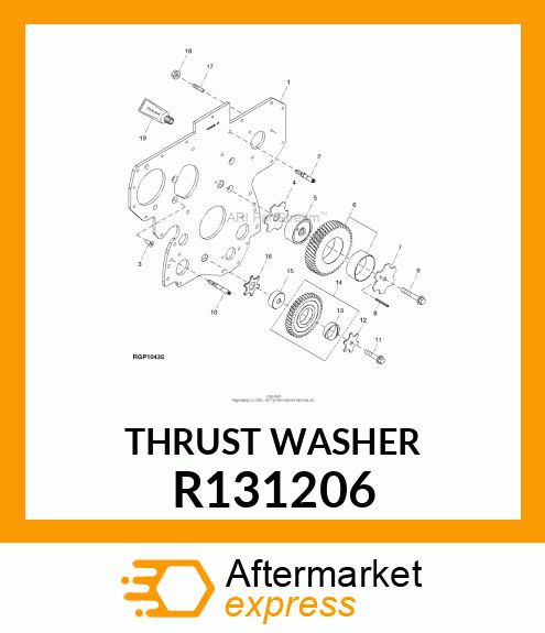 WASHER,THRUST R131206