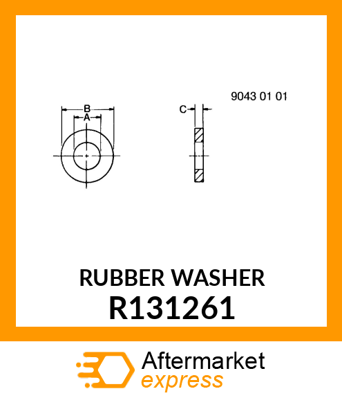 WASHER, RUBBER R131261