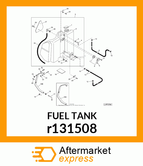 FUEL TANK, FUEL TANK, ASSEMBLY r131508