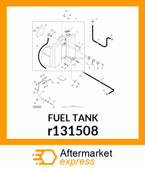 FUEL TANK, FUEL TANK, ASSEMBLY r131508