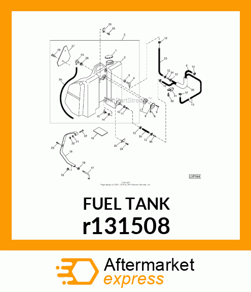 FUEL TANK, FUEL TANK, ASSEMBLY r131508