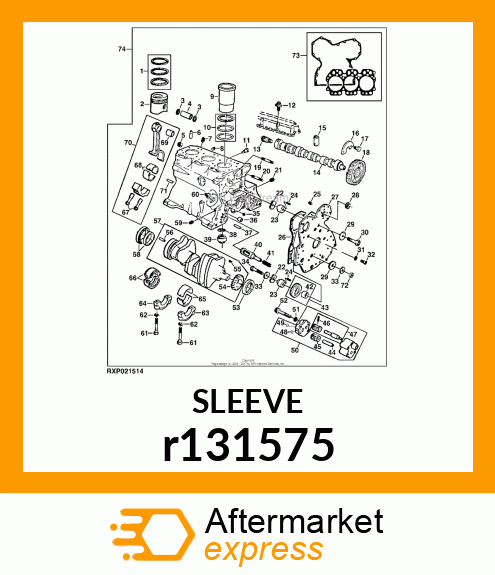 CYLINDER LINER, LINER, CYLINDER r131575