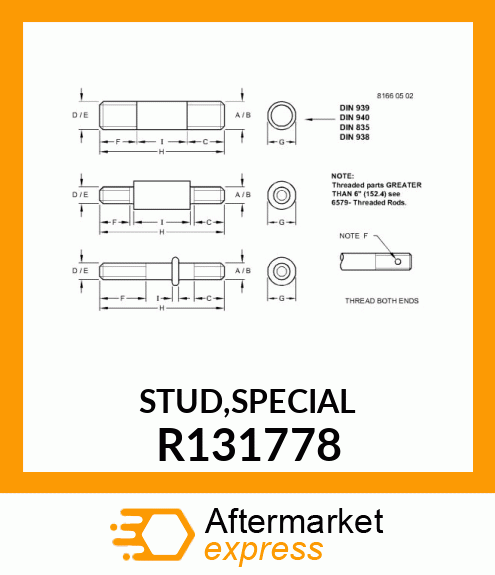 STUD,SPECIAL R131778