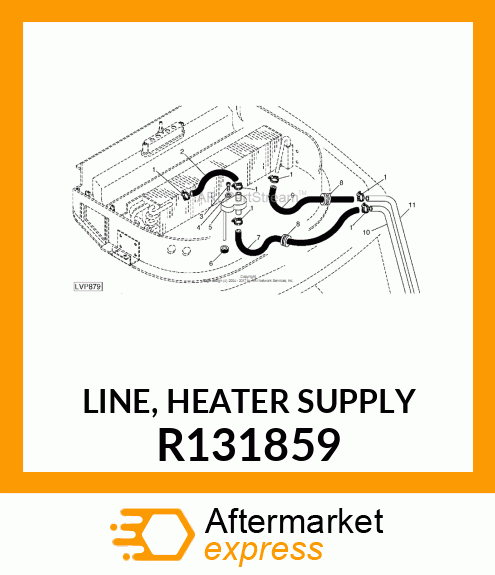 LINE, HEATER SUPPLY R131859