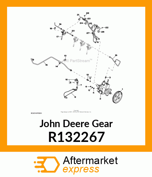 GEAR, FUEL INJECTION PUMP R132267