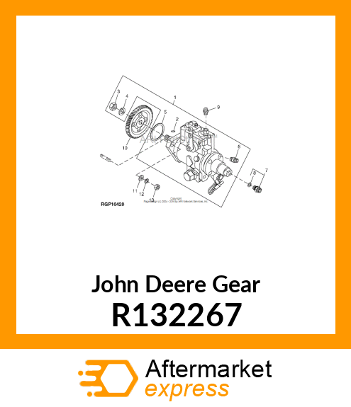 GEAR, FUEL INJECTION PUMP R132267