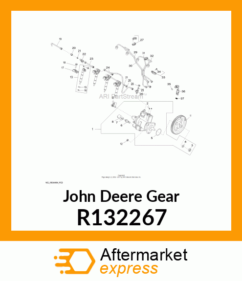 GEAR, FUEL INJECTION PUMP R132267