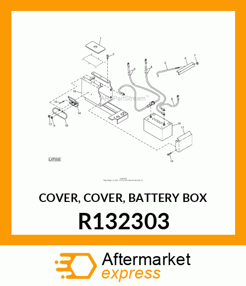 COVER, COVER, BATTERY BOX R132303