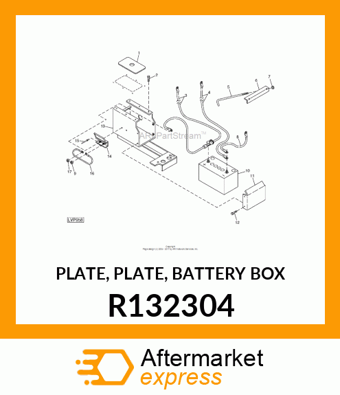 PLATE, PLATE, BATTERY BOX R132304