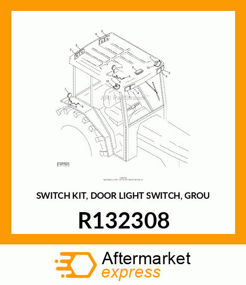 SWITCH KIT, DOOR LIGHT SWITCH, GROU R132308