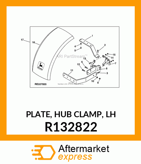 PLATE, HUB CLAMP, LH R132822