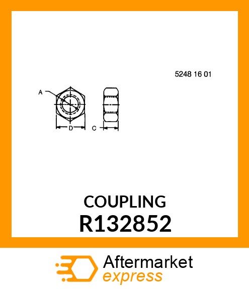 NUT, SPECIAL HEX R132852