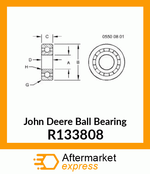 BALL BEARING R133808