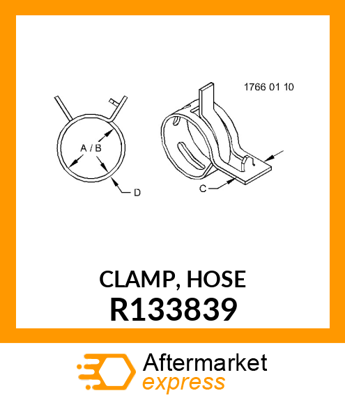 CLAMP, HOSE R133839