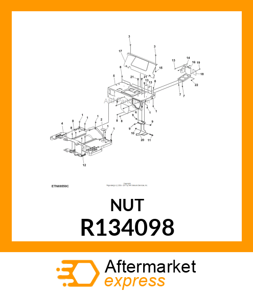 NUT, CLIP R134098